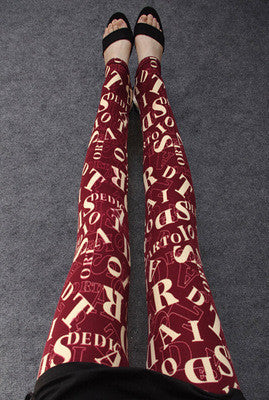Online discount shop Australia - High Quality 16 COLOURS Women's girl's casual High Elastic printed Leggings Fitness Comfortable leggins pants LG023