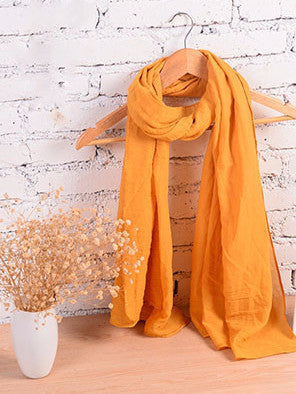 Fashion Pure Women Scarf Long Cotton Candy Colors Shawl 18 Colors Warm Soft Women Muffler