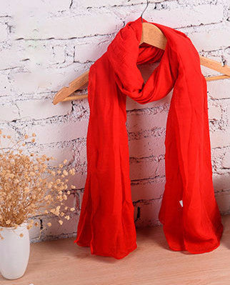 Fashion Pure Women Scarf Long Cotton Candy Colors Shawl 18 Colors Warm Soft Women Muffler
