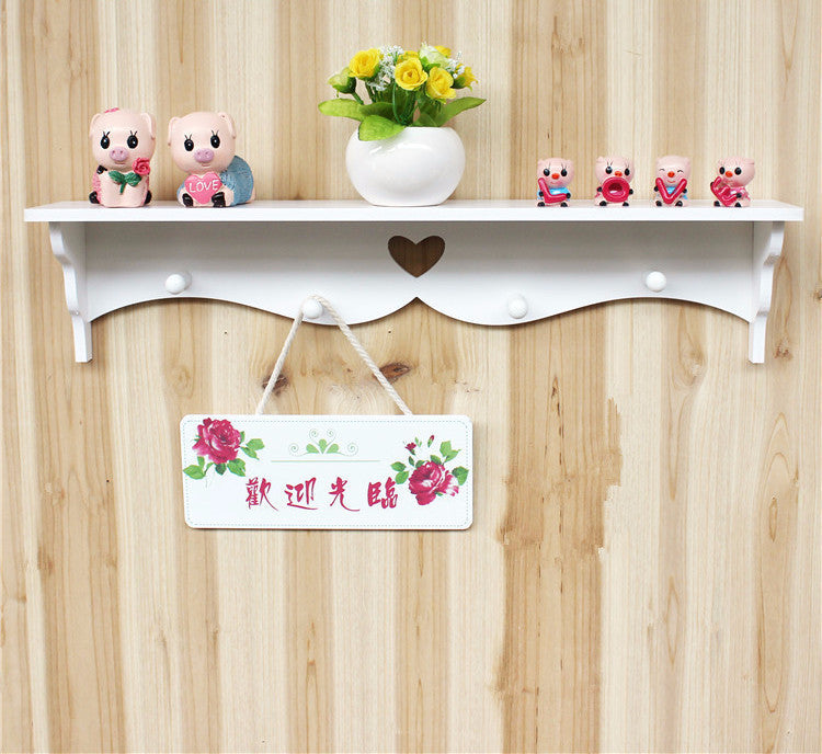 Online discount shop Australia - 1Pcs "Sweet Home" Shelves Hat Key Holders Storage Shelf hanging hooks Wall Mounted Rack Home Holder Storage Hanger Decoration