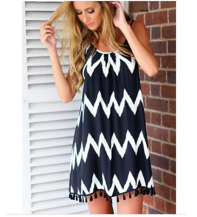 Summer Dress Robe Backless Sling Strap Back Chiffon Beach Dress Women Clothing Robe Femme Vestido De Festa