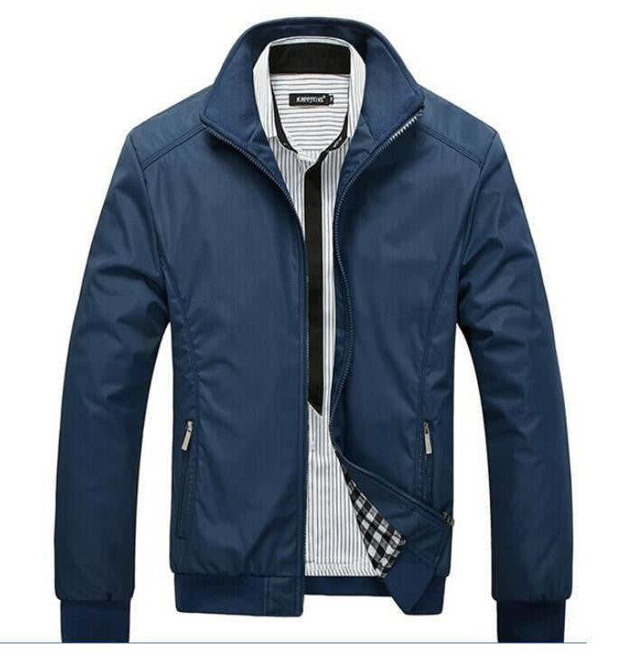 solid slim mens jackets coats casual bomber jacket men M-5XL chaquetas hombre men fashion jacket parka windbreaker