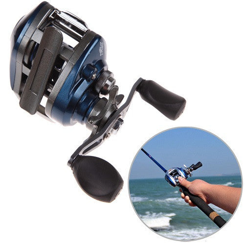 (Left and Right) PAF103 10+1BB Ball Bearings Hand Bait Casting Fishing Reel High Speed Bait Casting Pesca 6.3:1 Blue and Black Right Blue