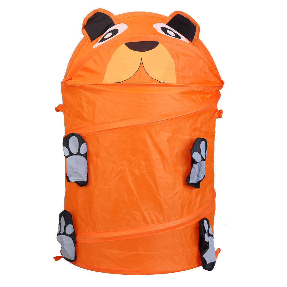 Online discount shop Australia - Cute Animal Storage Bucket Folding Cylinder Laundry Basket Toy Box 9 Style Toy Box Organizer Storage Bag