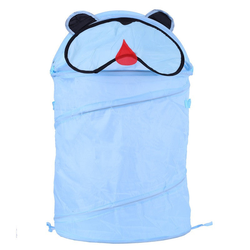 Online discount shop Australia - Cute Animal Storage Bucket Folding Cylinder Laundry Basket Toy Box 9 Style Toy Box Organizer Storage Bag