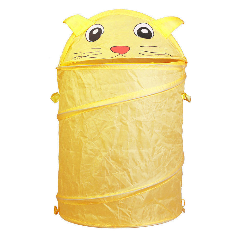 Online discount shop Australia - Cute Animal Storage Bucket Folding Cylinder Laundry Basket Toy Box 9 Style Toy Box Organizer Storage Bag
