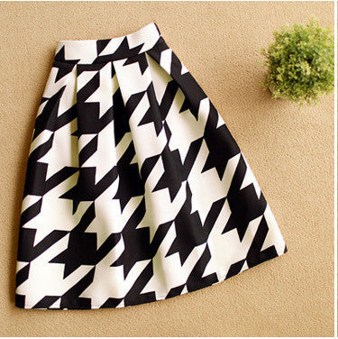 Online discount shop Australia - High Waist Pleated Midi Skirt 4 Color Women Floral Print Long Skirts Winter Skirts