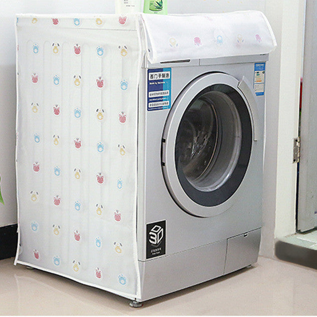 Transparent Waterproof Cover Washing Machine Family Expenses Automatic Turbine Roller Anti-dust Cover Washing Machine Sets-Dollar Bargains Online Shopping Australia