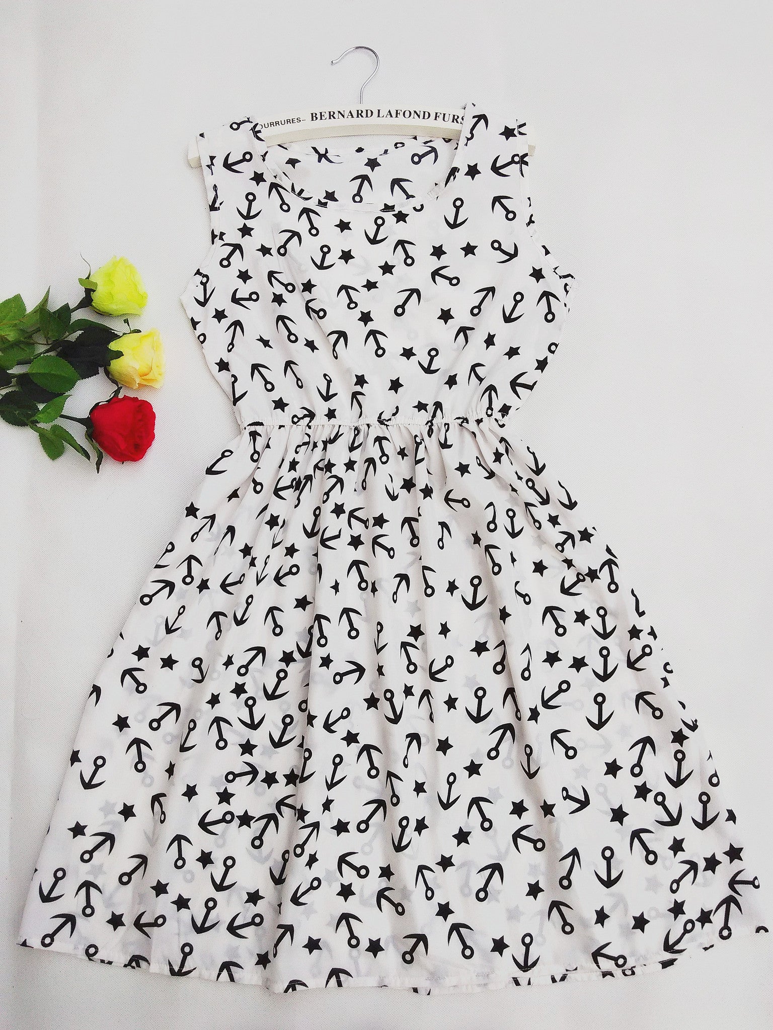 Online discount shop Australia - Florals Print Women New Sleeveless Round Neck Dress Summer