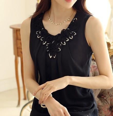 women blouses tops white chiffon blouse plus size women clothes