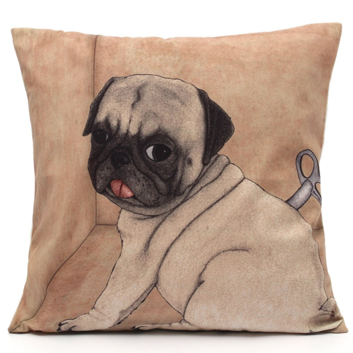 Online discount shop Australia - 6 style 3D Vintage Art Design Animal Dog Cat Wool Fabric Pillow Cushion Sofa Waist Throw Cushion case Retro Nostalgia Home Decor