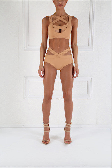 Sexy Plus Size 2XL Beach Swimwear Hollow Out Bandage Two Piece Sets Lady Bodycon Jumpsuit Sunshine Summer Women Playsuit-Dollar Bargains Online Shopping Australia