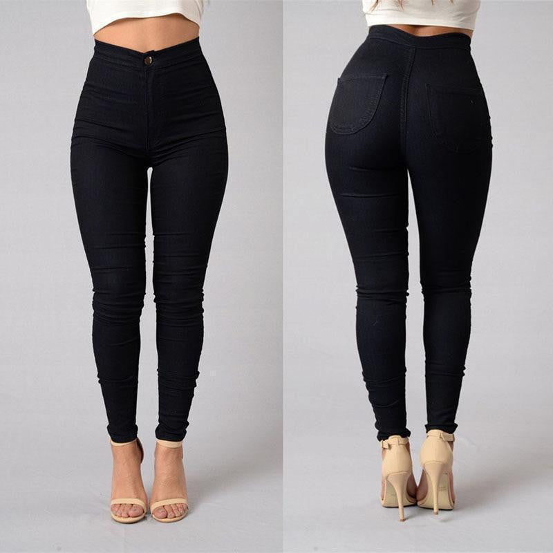 Slim professional women western-style trousers white black pants mid waist plus size formal Female Pencil Pants