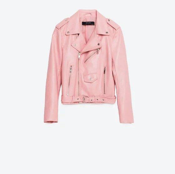 Online discount shop Australia - fashion Women Leather Jacket And The Wind Zipper Bright New Ladies Leather Coat Jacket Women