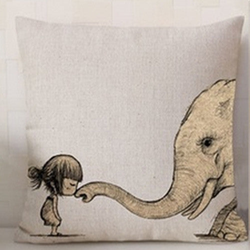 Online discount shop Australia - Animal Elaphant Series Cushion Combination Throw Pillow Shark Cachalot Cushion Home Decorative Pillows 43*43 CM HH016