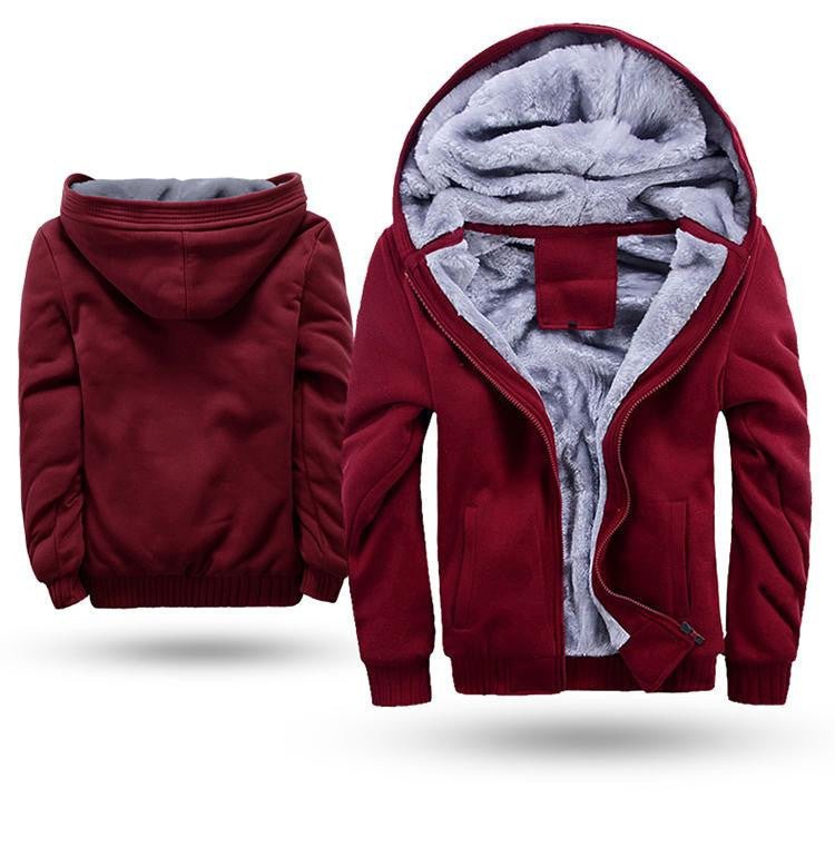 Online discount shop Australia - Fashion Bomber Mens Vintage Thickening Fleece Jacket Designer Famous Brand Male Slim Fit Warm Coat