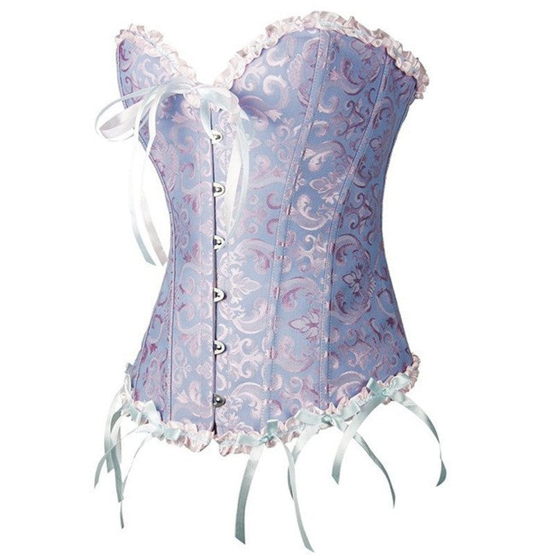 Online discount shop Australia - Corsets Sexy Women's Plus Size Bustiers & Corsets Overbust Gothic Lace Strapless Bustier Cincher Shaper Corselet Red White Black