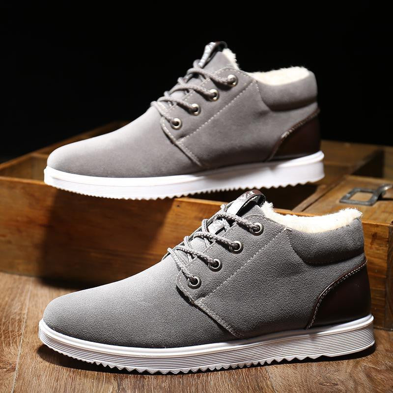 Warm Boots Velutinous Thermal Liner Snow Boots High-top Boots Men Shoes Ankle Boots