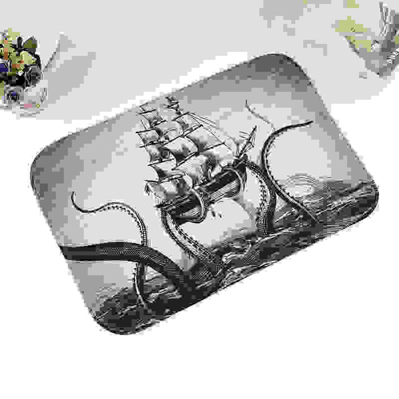 Online discount shop Australia - Cute Funny Room Entrance Doormat Bathroom Kitchen Anti-Slip Mat Floor Rug Carpet Cartoon Comfy Bedroom DIY Area 40*60cm