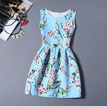 Online discount shop Australia - Fashion Bottoming Dress Summer Style Women Dress Vintage Printing Sexy Party Dresses vestidos Leisure Plus Size Summer Dress