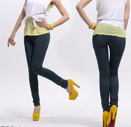 Online discount shop Australia - high waist jeans women Casual Candy Color Plus Size Pencil Legging Skinny Pants Trousers jeans for Women 6XL