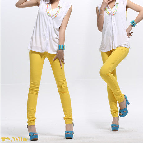 Online discount shop Australia - high waist jeans women Casual Candy Color Plus Size Pencil Legging Skinny Pants Trousers jeans for Women 6XL