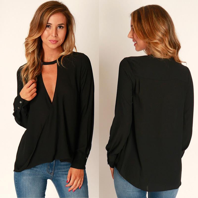 Women Blouse Shirt Long Sleeve Feminine Blouses Causal Ladies Shirt V-neck Tops Plus Size Women Clothing LJ5185T