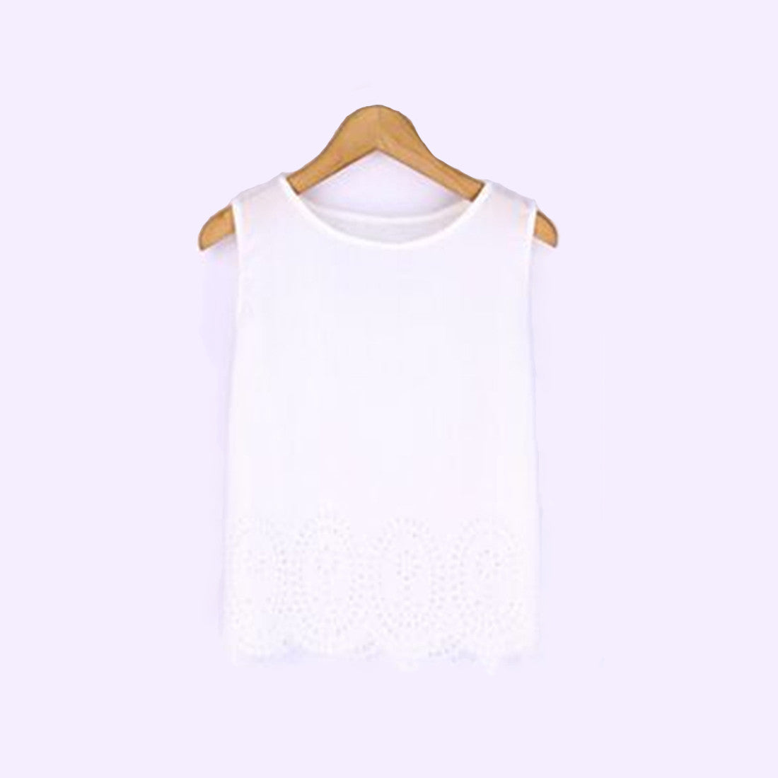 Online discount shop Australia - Chiffon Shirt Off Shoulder Women Blouses Hollow Out Cropped Tank Top Casual Solid