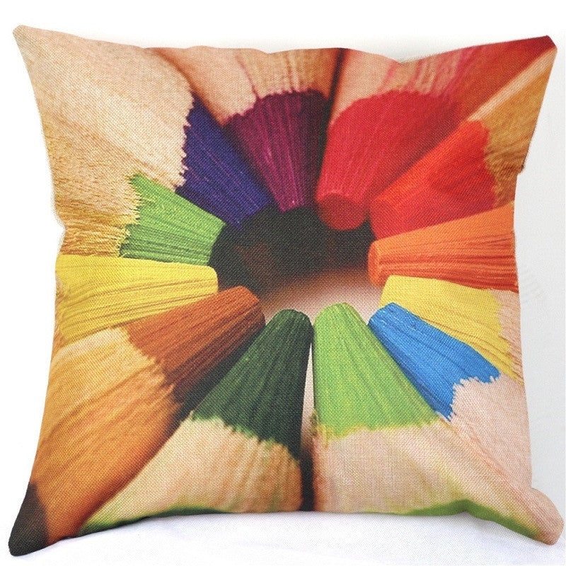 Online discount shop Australia - Colorful 3D Geometric Pattern Throw Pillow Case Cushion Cover 45x45CM (18x18IN) Ribbon Swirl Feather Pillow Cover Home Decor