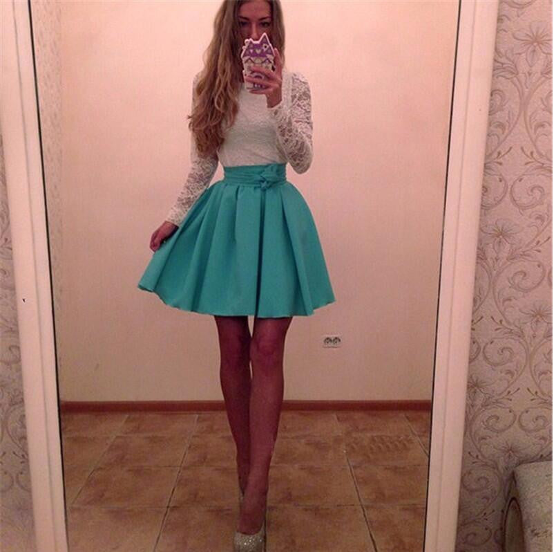 Ukraine Style Womens Autumn Lace Party Dresses Fall Purple&skyblue Vintage Long Sleeve Casual Dress Plus Size