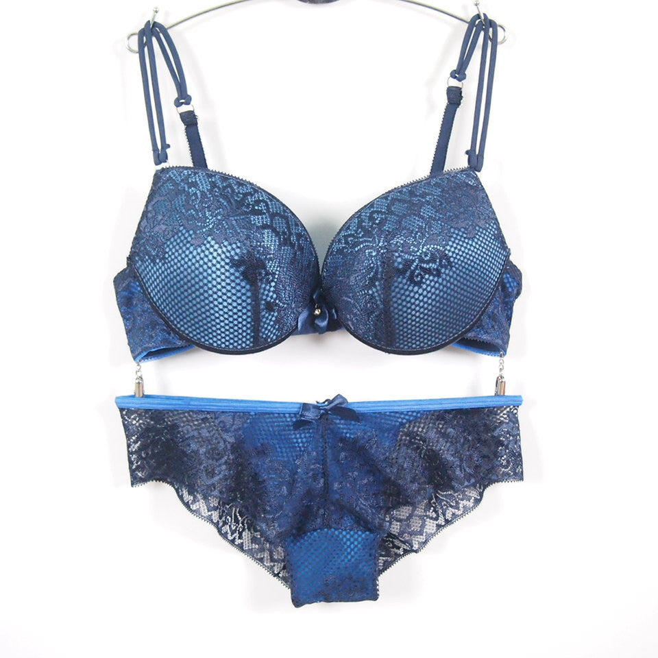 Deep U Push Up Bra Set bra sets sexy lingerie bra Women underwear bra brief sets,Intimates