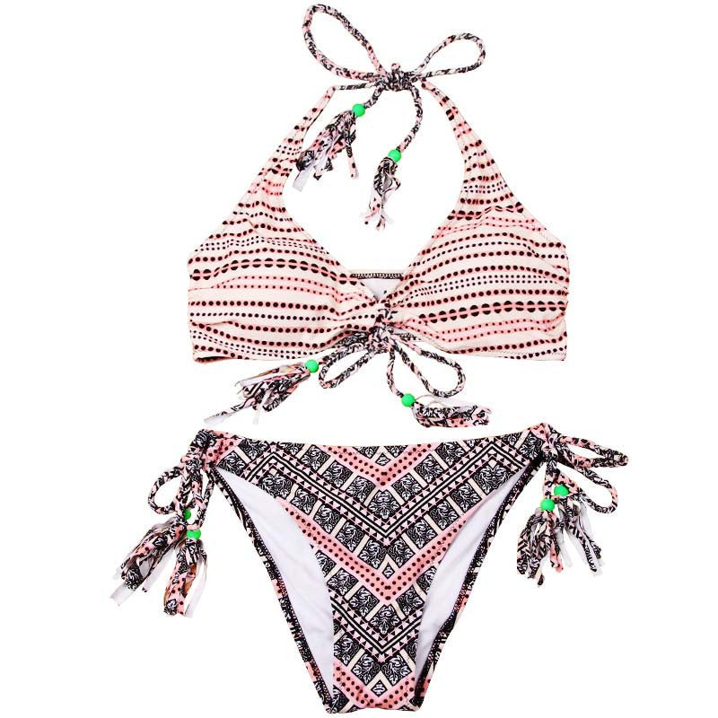 Handmade Crochet Bikini Women Swimsuit Push Up Swimwear female Brazilian Bikini Set Beach Wear Bathing Suit