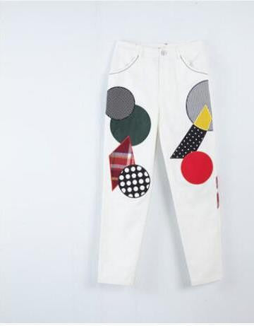 Toyouth Harem Pants Women Style Printed Character Fashion Full Length Casual Loose Trousers