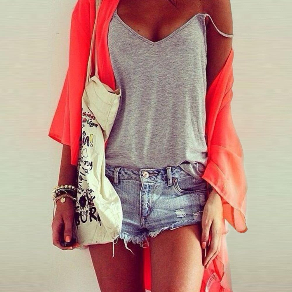 Online discount shop Australia - Fashion Women's Clothing Cropped Tank Tops Casual Shirt &Tees Vest Top Sleeveless Cover Crop Bustier   W5