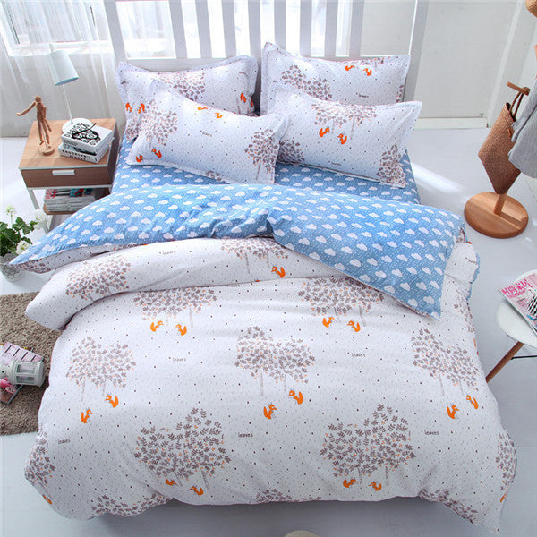 style fashion style queen/full/twin size bed linen set bedding set bedclothes duvet cover bed sheet pillowcases