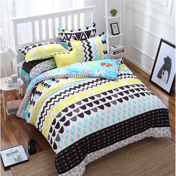 style fashion style queen/full/twin size bed linen set bedding set bedclothes duvet cover bed sheet pillowcases