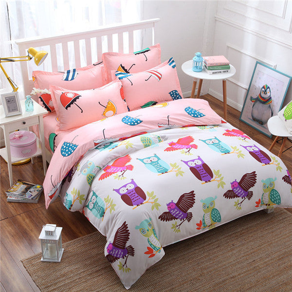 style fashion style queen/full/twin size bed linen set bedding set bedclothes duvet cover bed sheet pillowcases