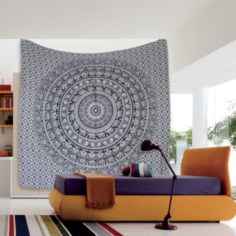 Tapestry Wall Hanging Hippie Printed Bedspread Ethnic Beach Throw Towel Mat Art Home Decor 210*148cm