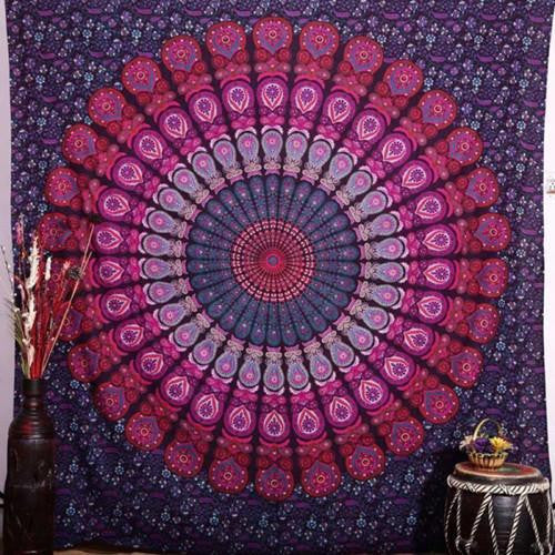 Tapestry Wall Hanging Hippie Printed Bedspread Ethnic Beach Throw Towel Mat Art Home Decor 210*148cm
