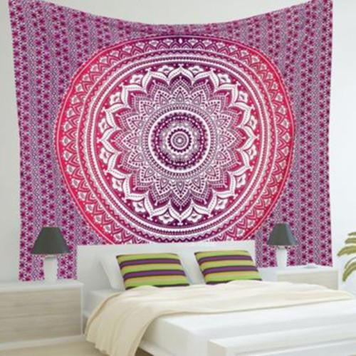 Tapestry Wall Hanging Hippie Printed Bedspread Ethnic Beach Throw Towel Mat Art Home Decor 210*148cm