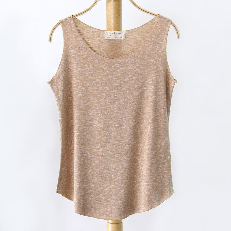 Online discount shop Australia - Fashion Women New Sleeveless Shirt Ladies Singlets Bamboo Cotton Casual Tops Vest 10 Colors