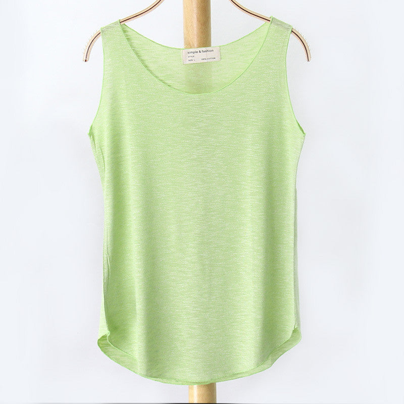 Online discount shop Australia - Fashion Women New Sleeveless Shirt Ladies Singlets Bamboo Cotton Casual Tops Vest 10 Colors