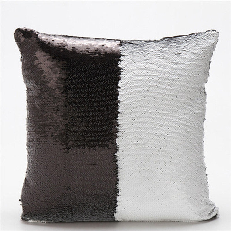 two tone sequins throw pillows and covers continental mermaid decorative pillow cushion case sofa car DIY case
