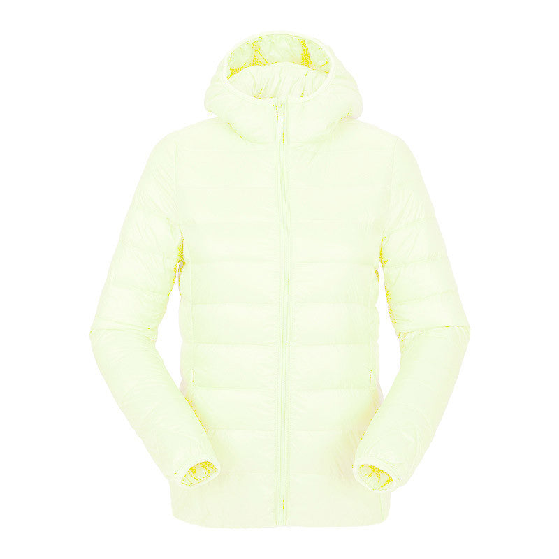 women ultra light down jacket hooded duck down jackets women slim long sleeve parka zipper coats pockets solid