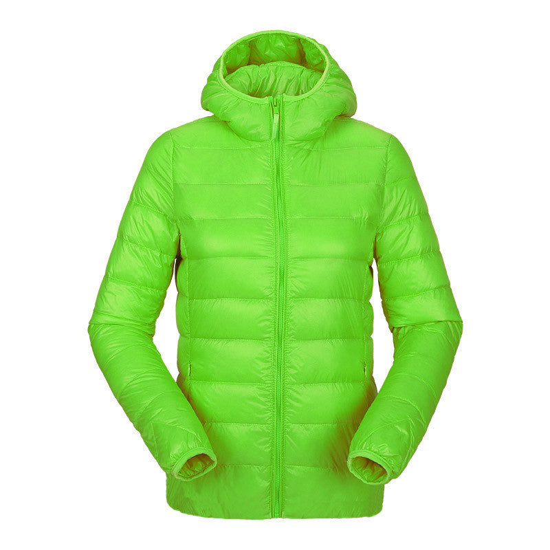 women ultra light down jacket hooded duck down jackets women slim long sleeve parka zipper coats pockets solid