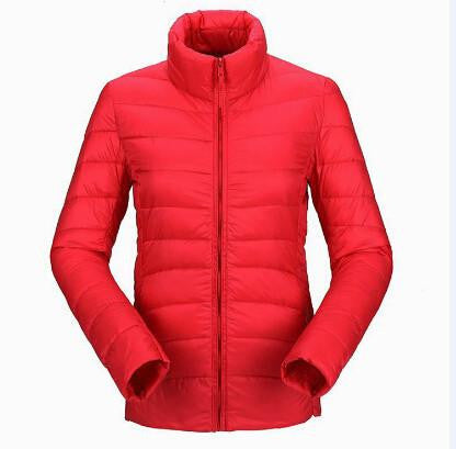 women ultra light down jacket duck down jackets women slim thin long sleeve parka zipper coats pockets solid