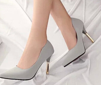 Online discount shop Australia - Elegant shoes shallow mouth pointed toe high-heeled shoes thin heels sexy pink women's high-heeled shoes