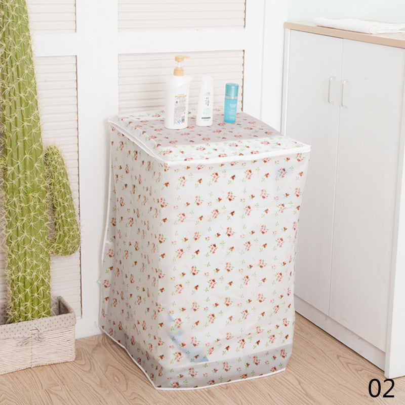 PEVA Waterproof Sunscreen Washing Machine Cover Waterproof Case Washing Machine Protective Dust Jacket Front Open #91811