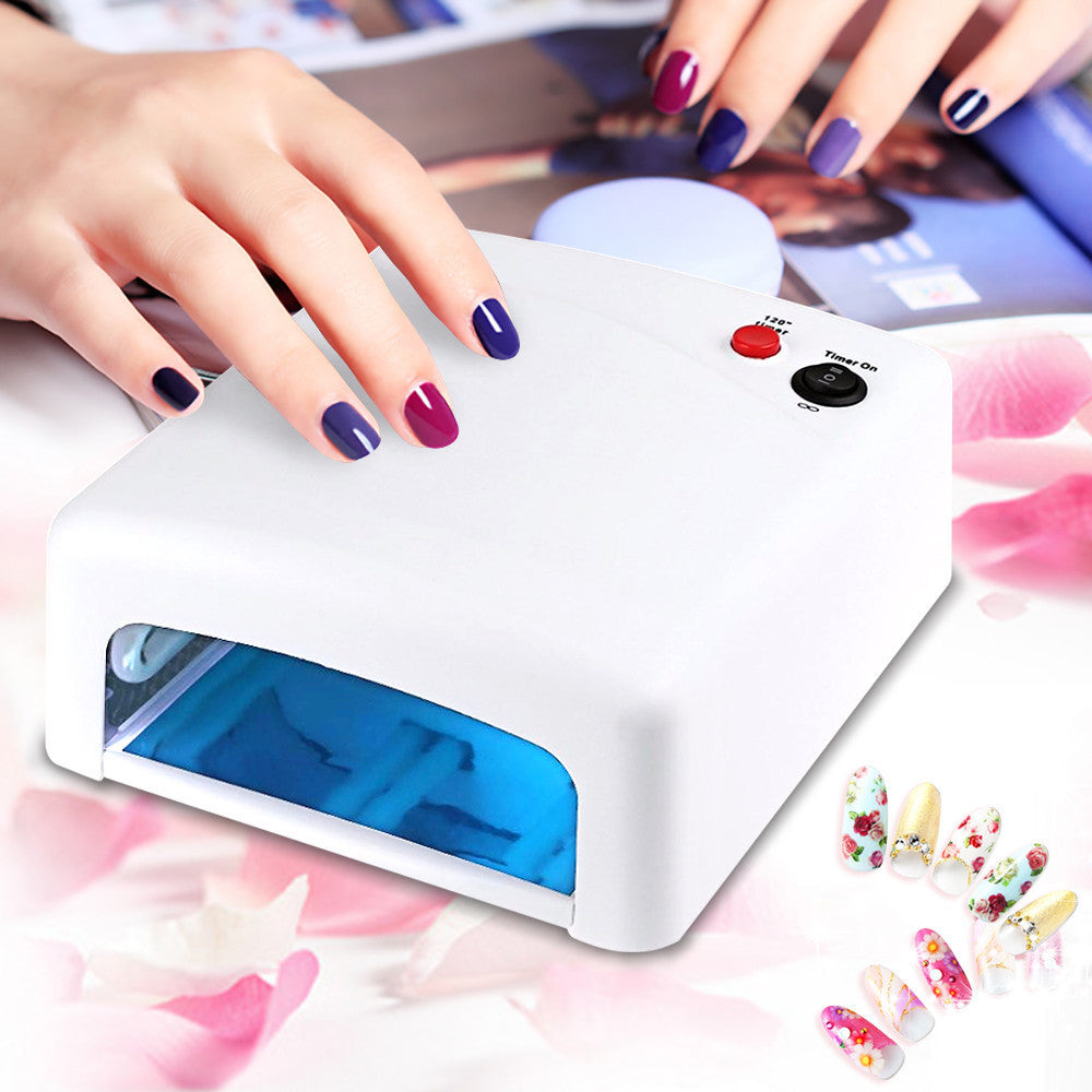 Professional Gel Nail Dryer High 36W UV Lamp 220V EU Plug Led Nail Lamp Curing Light Nail Art Dryer tools