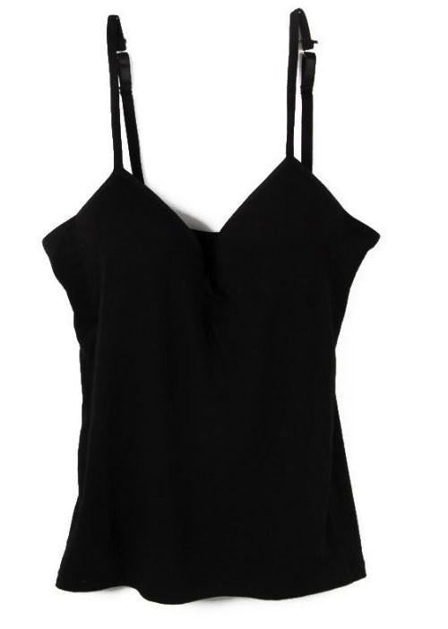 Online discount shop Australia - Hot Women Built In Bra Tank Tops Sexy Bra Cozy Healthy Modal Solid Camisole 6 Color s WI185